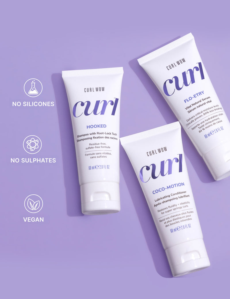 Curl Wow Perfect Curls Starter Kit for curly hair - British product