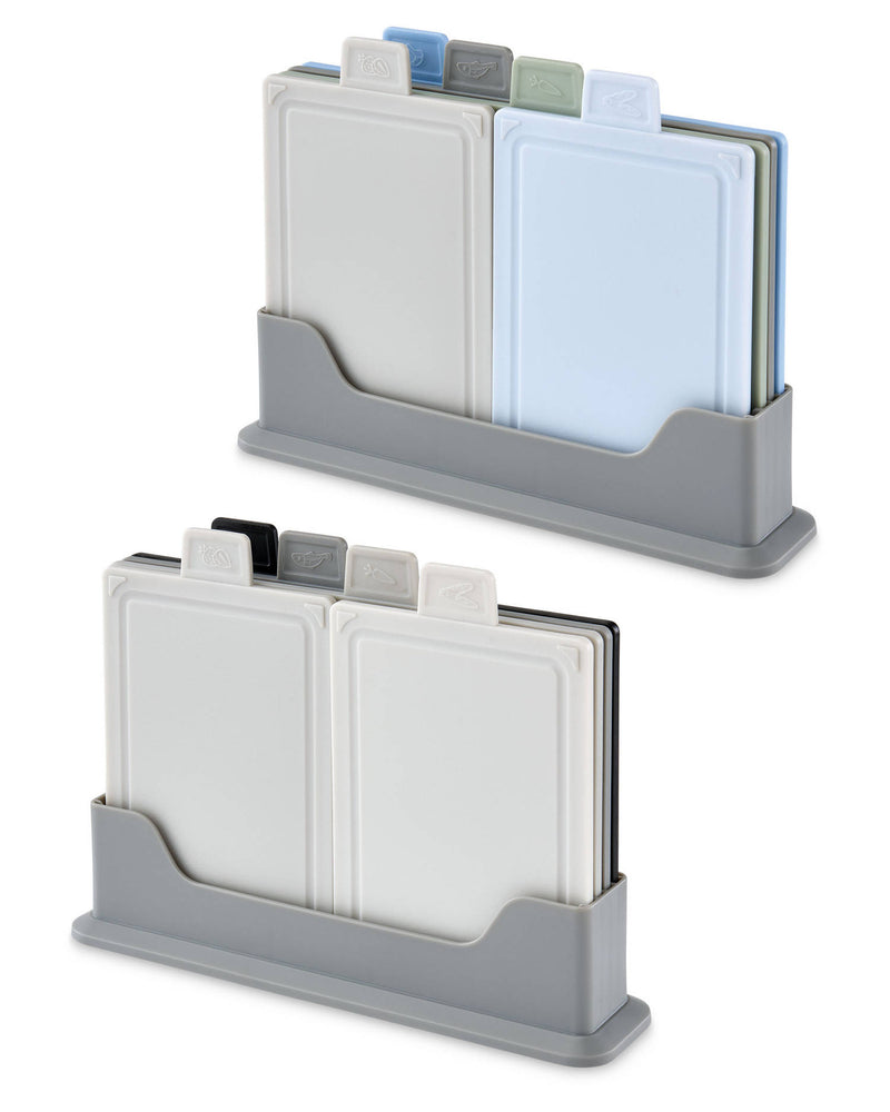Cutting board set with stand for food prep, UK version