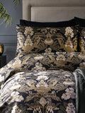 Laurence Llewelyn-Bowen Black Suburban Jungle duvet cover and pillowcase set, UK version