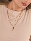 Carrie Elizabeth gold plated Soleil Chain Necklace, UK version