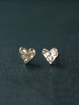Next Carrie Elizabeth Silver Tone Sweetheart Stud Earrings- Buy online at McGrocer