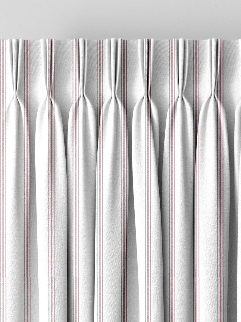 Laura Ashley Mulberry Purple Burnsall Stripe made to measure curtains (British brand)