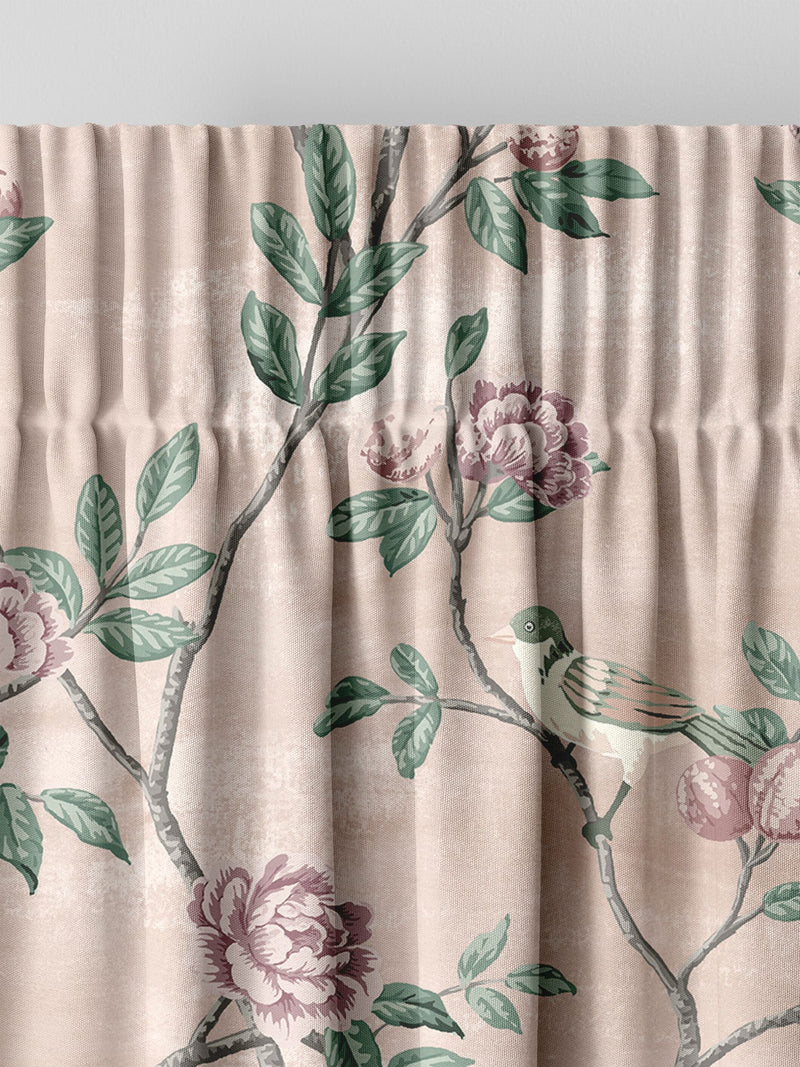 Laura Ashley curtains blush pink Eglantine, UK version