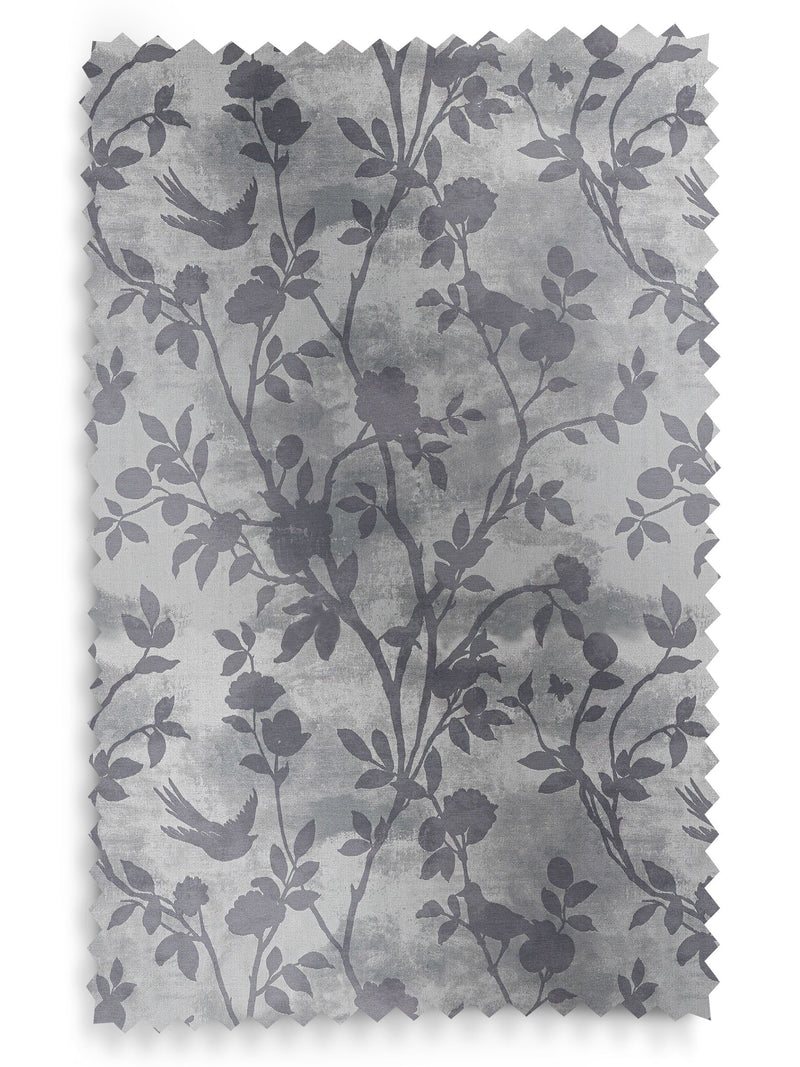 Laura Ashley Dove Grey Eglantine made to measure curtains - British product