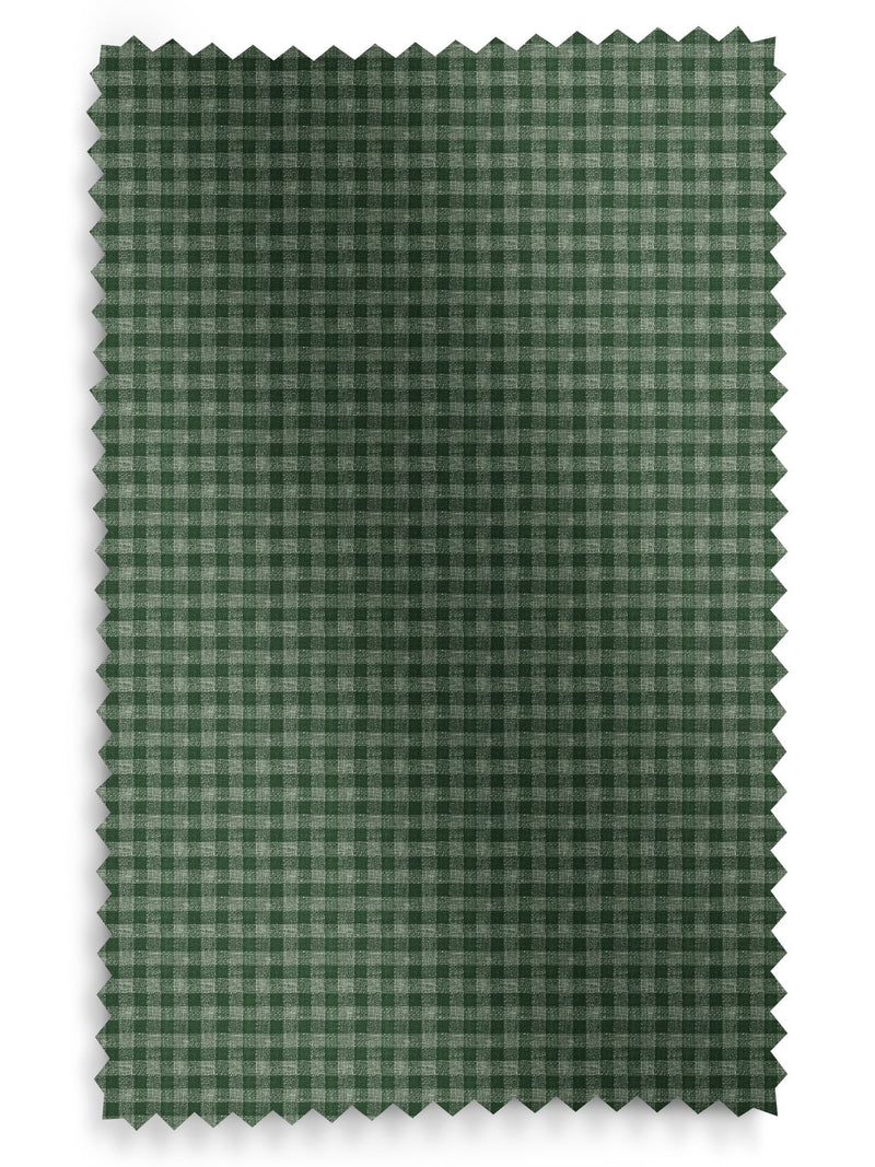 Laura Ashley smoke green gingham curtains (British brand)