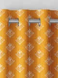 Laura Ashley Dijon Yellow Lady Fern made to measure curtains, UK version