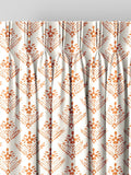 Laura Ashley tomato red lady fern curtains - British product