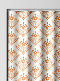 Laura Ashley tomato red lady fern curtains - British product
