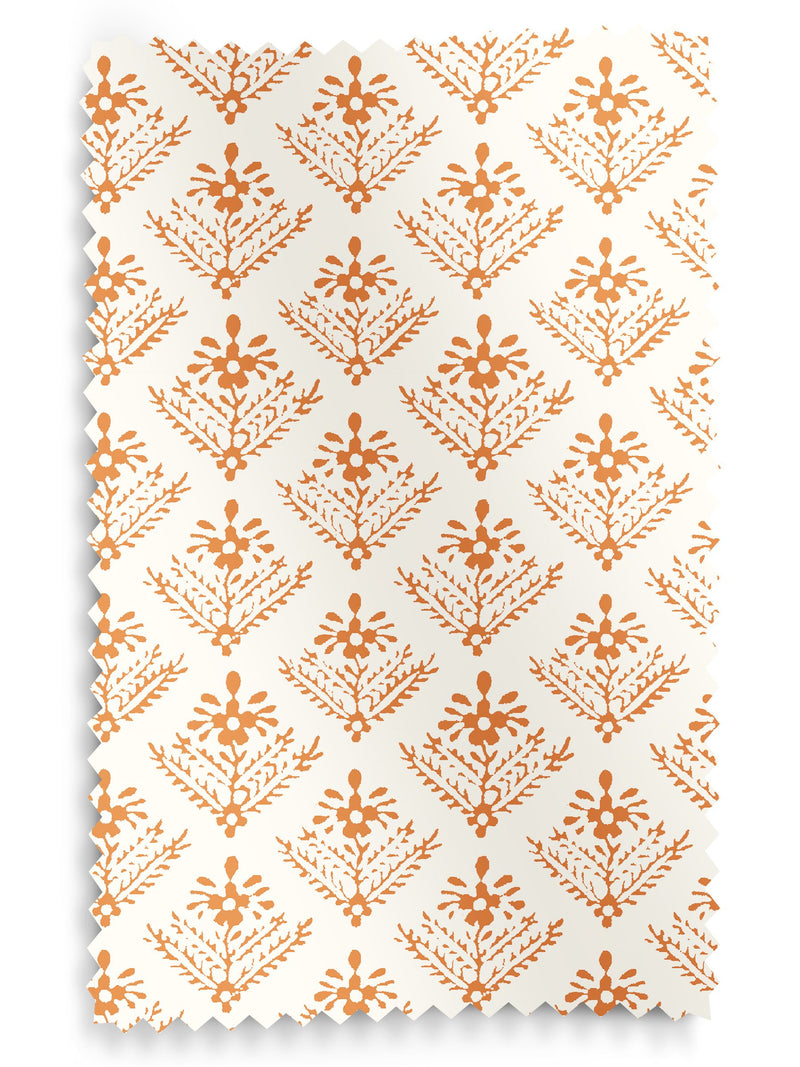 Laura Ashley tomato red lady fern curtains - British product