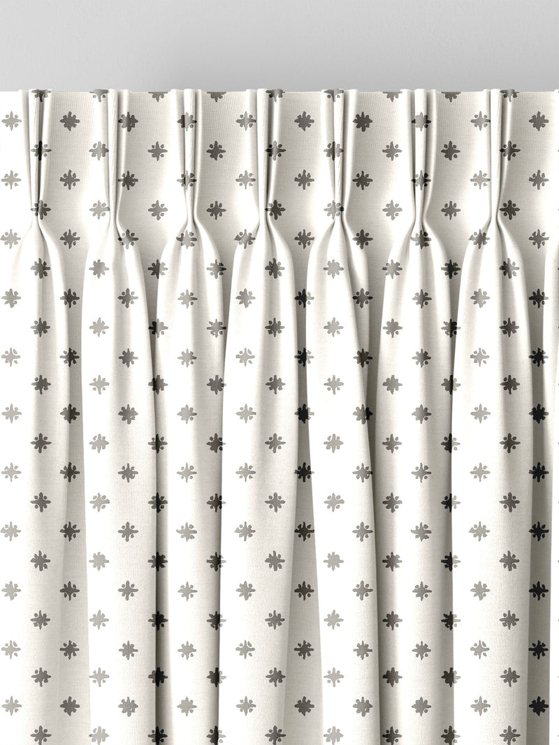 Laura Ashley steel grey star curtains made to measure - British product