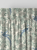 Laura Ashley Osterley bird print made-to-measure curtains Seaspray Blue, UK version