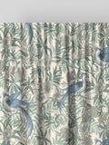 Laura Ashley Osterley bird print made-to-measure curtains Seaspray Blue, UK version