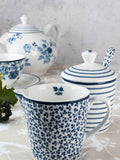 Laura Ashley Blue Blueprint milk jug and sugar pot set 25cl, UK version