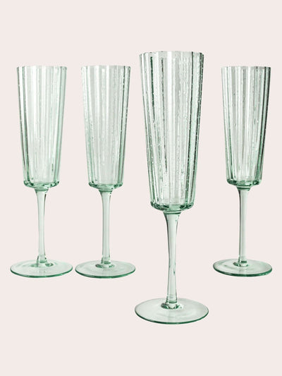Laura Ashley Grüne Champagnergläser-Set 4er-Pack 21cl