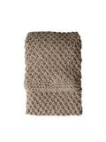 Gallery Home natural moss chunky knitted throw, UK version