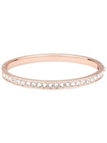 Ted Baker rose gold hinge bangle with clear crystal accent (British brand)