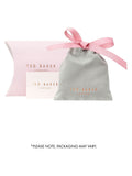 Ted Baker rose gold heart earrings, imported from the UK