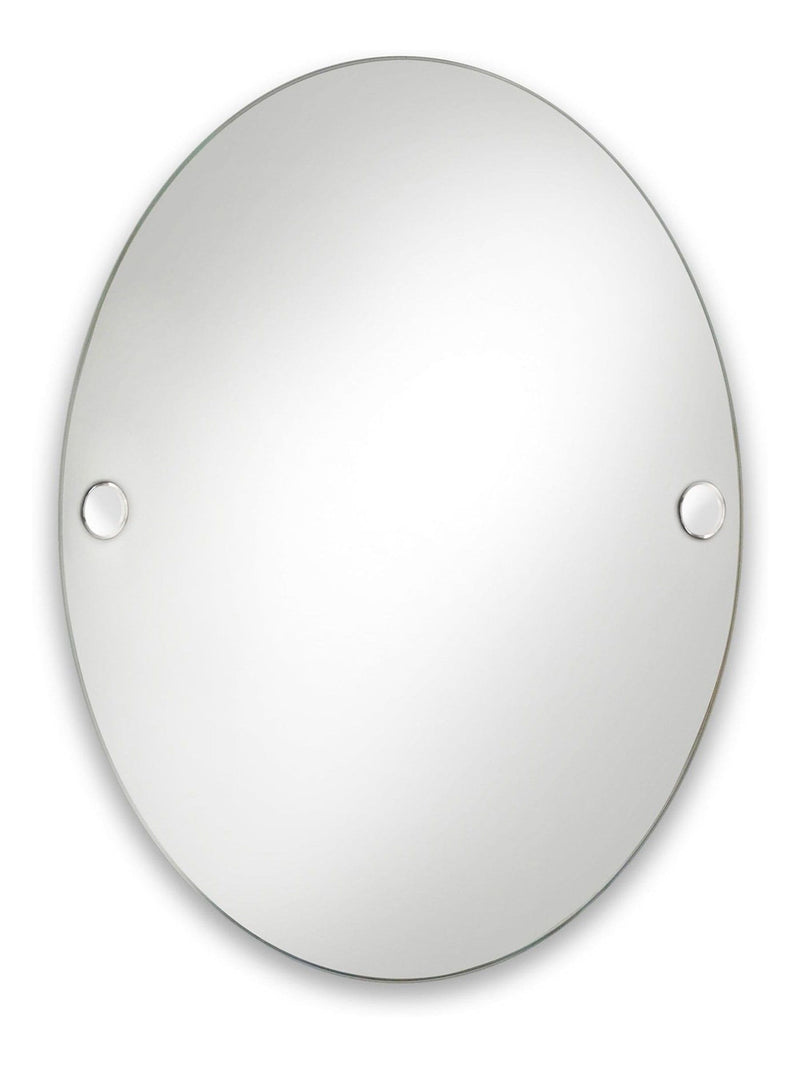 Robert Welch Silver Oblique Wall Mirror 680mm x 500mm, imported from the UK