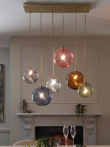 Next Multi Bright Freya 6 Light Linear Pendant Ceiling Light- Buy online at McGrocer
