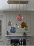 Multi Bright Freya 6 light linear pendant ceiling light (British brand)