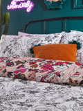 Inked Tattoo Reversible Duvet Cover and Pillowcase Set - British product