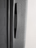 Black medium suitcase with ABS hard shell and TSA lock - British product