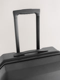 Black medium suitcase with ABS hard shell and TSA lock - British product