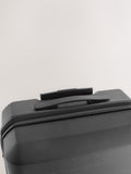 Black medium suitcase with ABS hard shell and TSA lock - British product