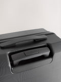 Black medium suitcase with ABS hard shell and TSA lock - British product