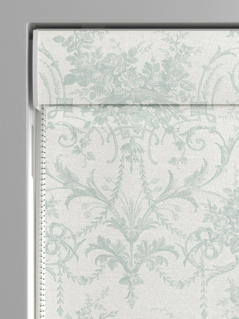 Laura Ashley Duck Egg Tuileries made-to-measure roman blind, UK version
