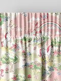 Cath Kidston pink unicorn scenic made to measure curtains (British brand)