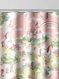 Cath Kidston pink unicorn scenic made to measure curtains (British brand)