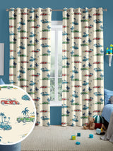 Next Cath Kidston Cream Kids Fast Cars Made to Measure Curtains- Buy online at McGrocer