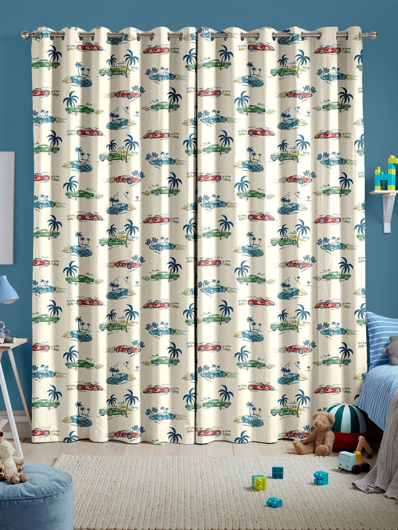 Cath Kidston fast cars made to measure curtains, imported from the UK