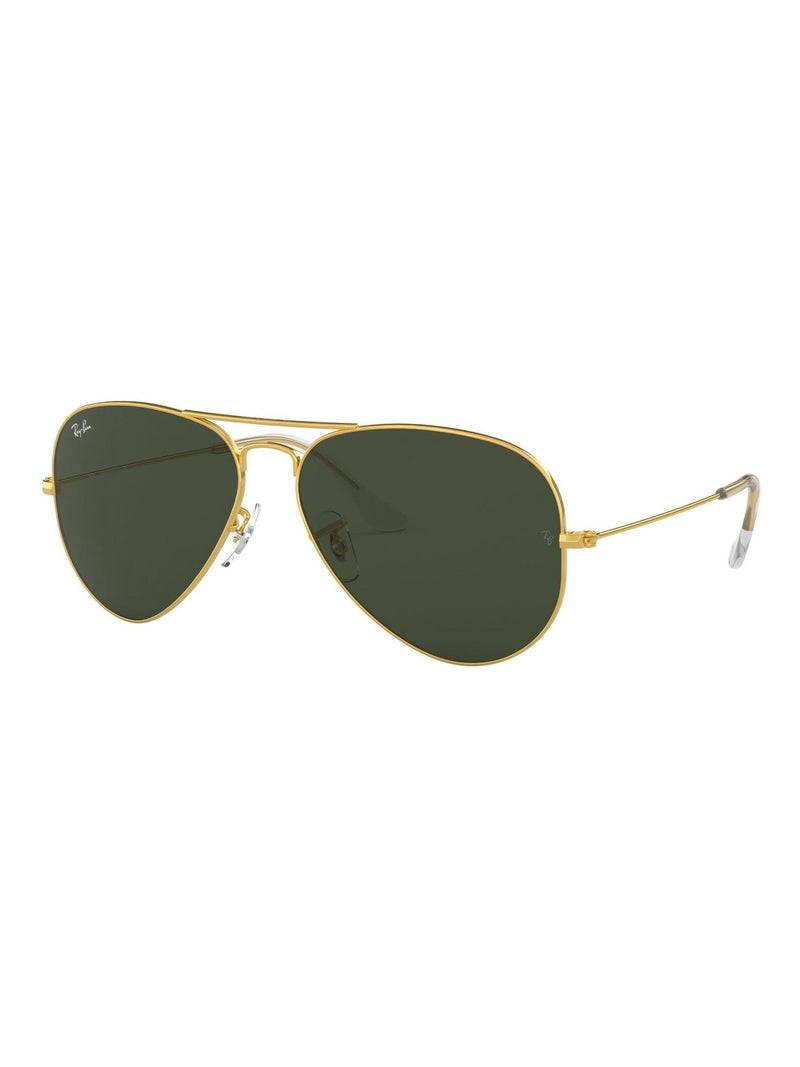 Ray-Ban aviator sunglasses gold green lens XL - British product