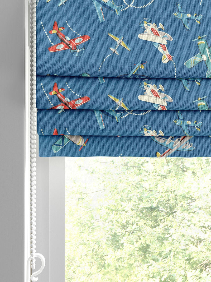 Cath Kidston kids planes roman blind made to measure (British brand)