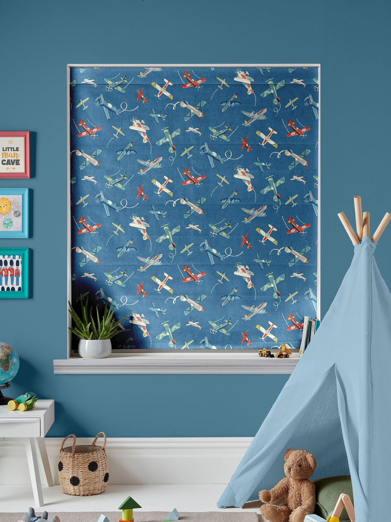 Cath Kidston kids planes roman blind made to measure (British brand)