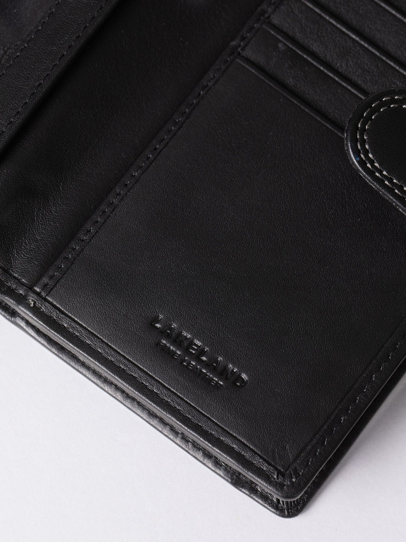Lakeland Leather schwarze mittlere Portemonnaie, UK-Version