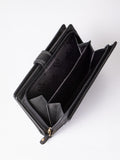 Lakeland Leather black medium tab purse, UK version