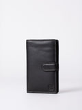 Lakeland Leather black medium tab purse, UK version