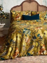 EW by Edinburgh Weavers Yellow Morton Timeless Tribute Floral Duvet Cover and Pillowcase Set