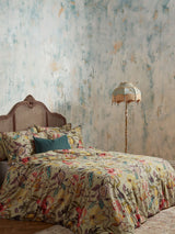EW by Edinburgh Weavers Grey Morton Timeless Tribute Floral Duvet Cover and Pillowcase Set