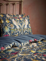 Next EW by Edinburgh Weavers Blue Songbird Symmetrical Motif Duvet Cover and Pillowcase Set- Buy online at McGrocer
