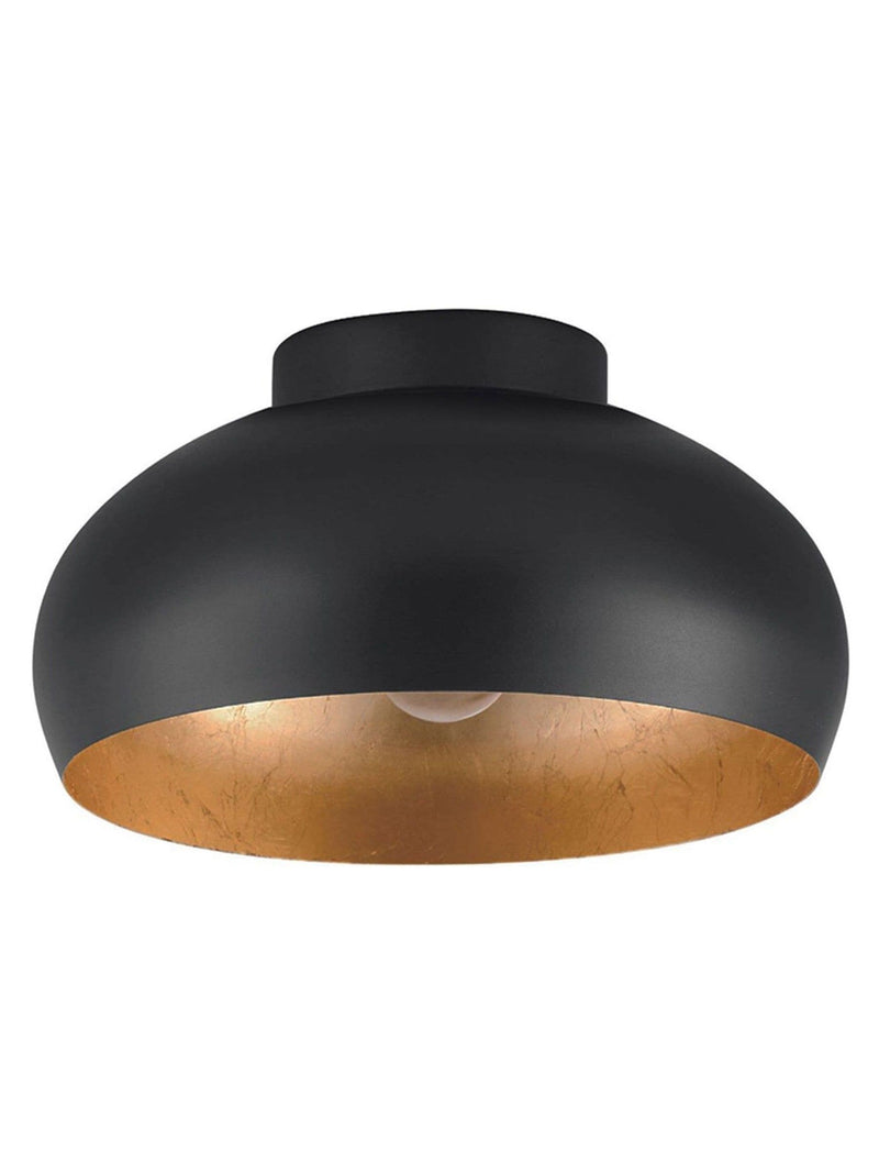 Eglo Mogano 2 ceiling light with black and gold finish - British product
