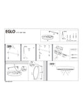 Eglo Bimeda chrome ceiling light with three adjustable spotlights, imported from the UK