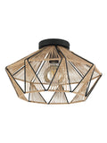 Eglo Adwickle ceiling light black/natural - British product