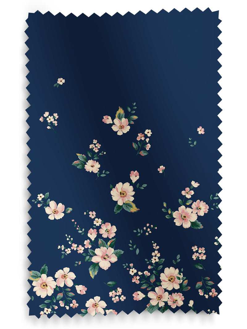 Cath Kidston Navy Spitalfields floral Roman blind (British brand)