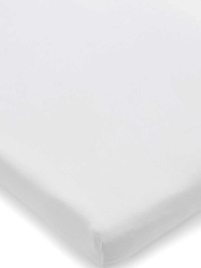Clair De Lune white pram fitted sheet - British product
