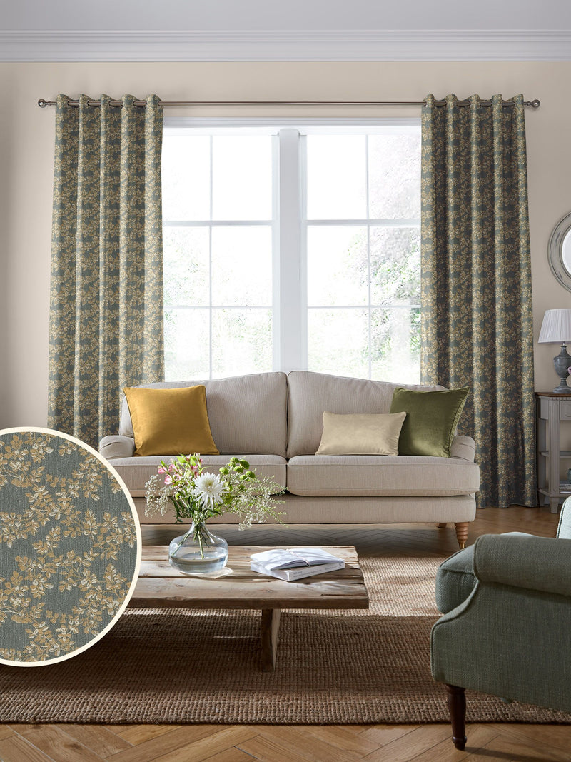 Laura Ashley Fern Burnham curtains made to measure - British product