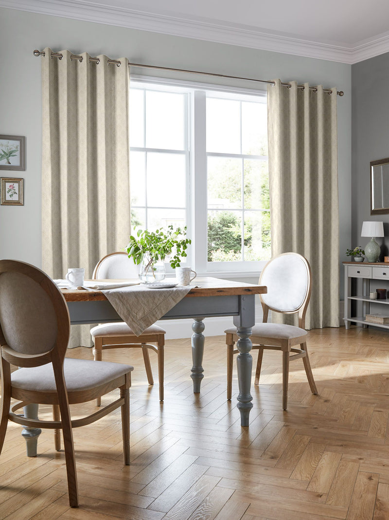 Laura Ashley Gower made to measure curtains dove grey, UK version